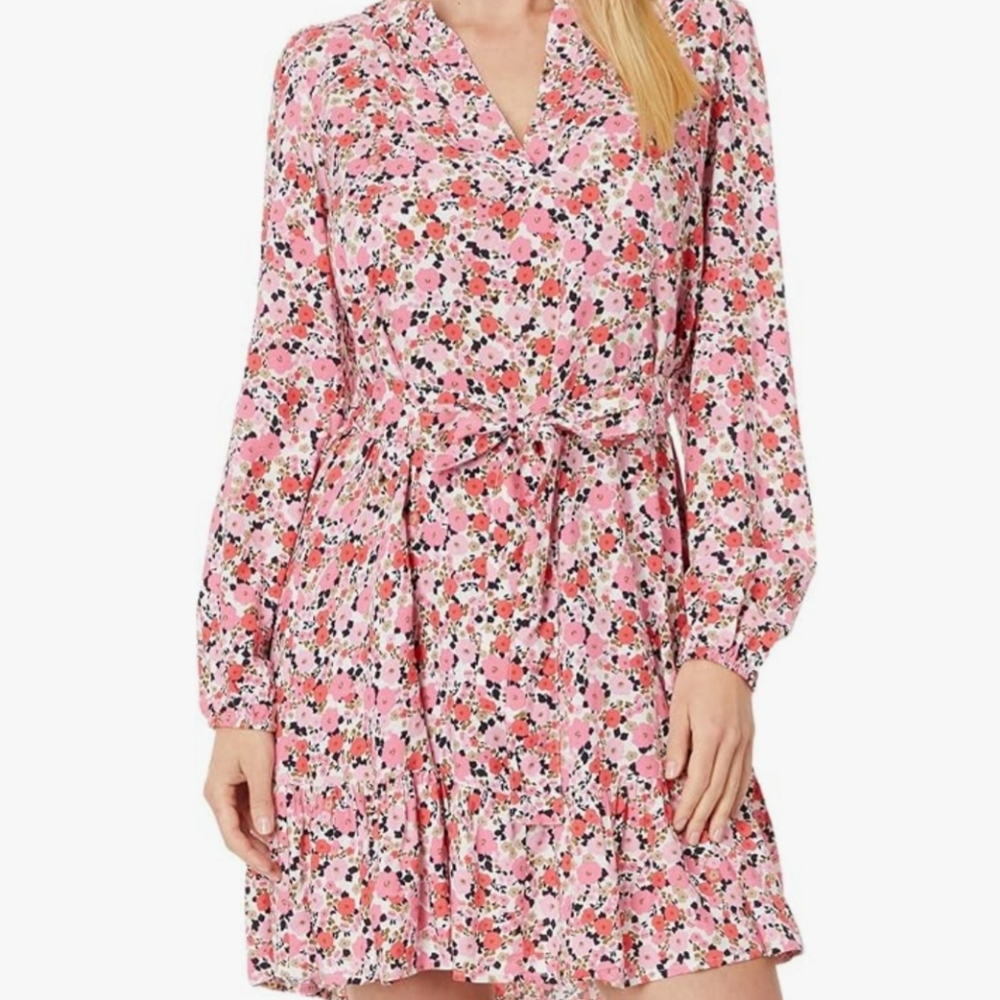 Tommy Hilfiger Women's Floral Band Collar Dress Size S